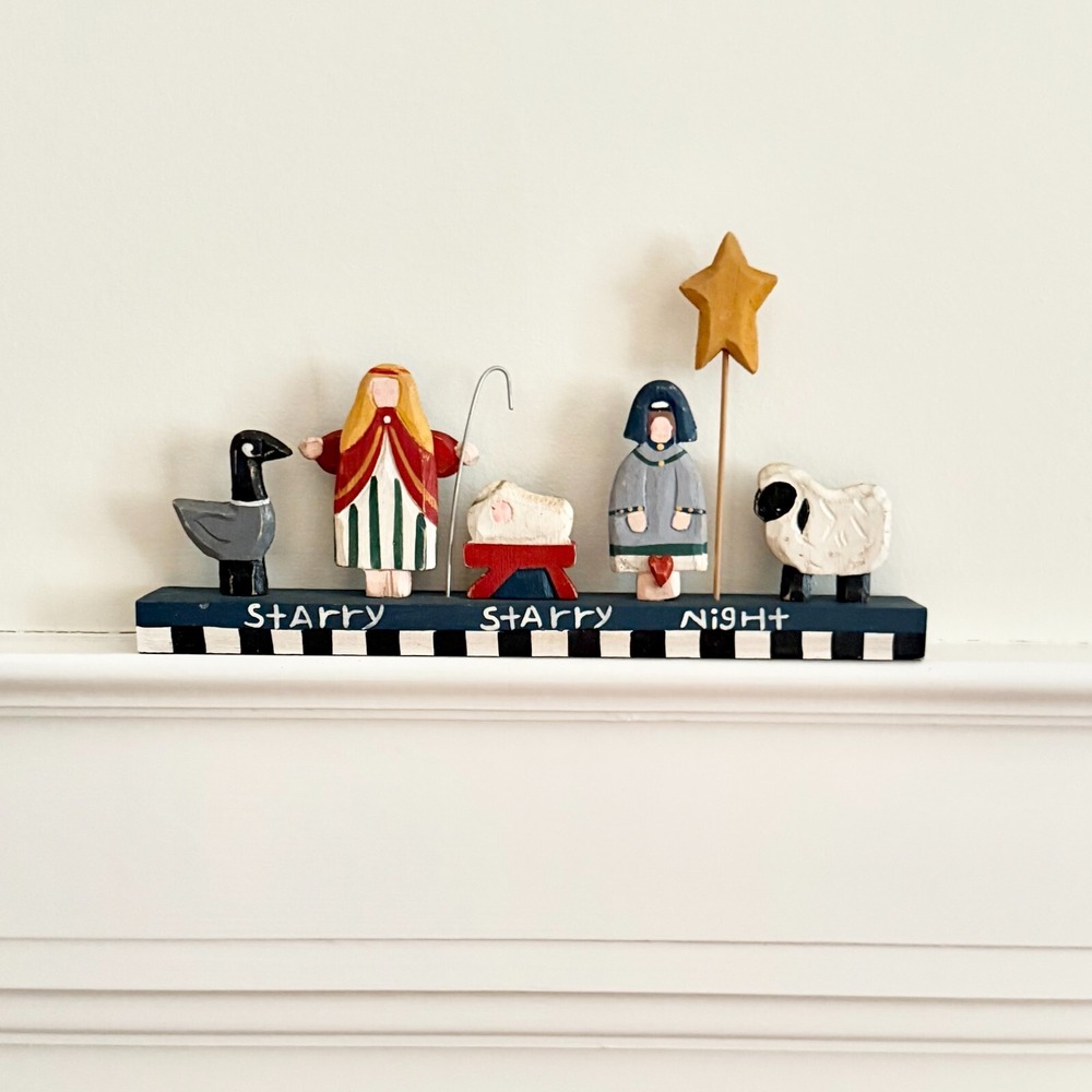 Starry Night Nativity ~ Midwest of Cannon Falls Ilona Steelhammer ~ 11" Long - Picture 6 of 9